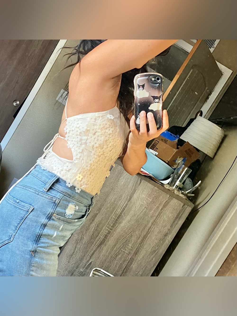 Zara floral sequin bodysuit